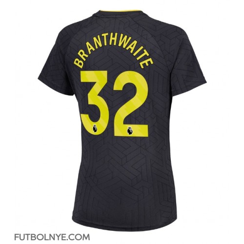 Camiseta Everton Jarrad Branthwaite #32 Visitante Equipación para mujer 2024-25 manga corta